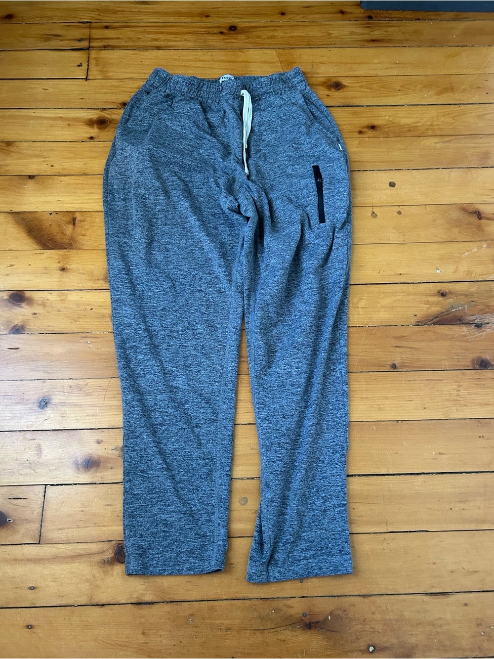 ☀️3/$25 Feat Mens Blanket Blend Move Pant Jogger sz 1 Sweatpants Grey Zip Pocket